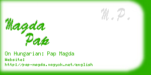 magda pap business card